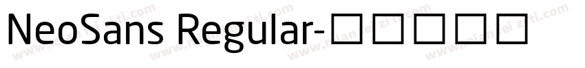 NeoSans Regular字体转换